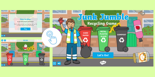 Free Junk Jumble Recycling Materials Game